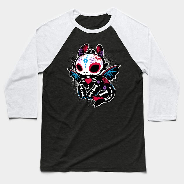 Calavera fury Baseball T-Shirt by NemiMakeit